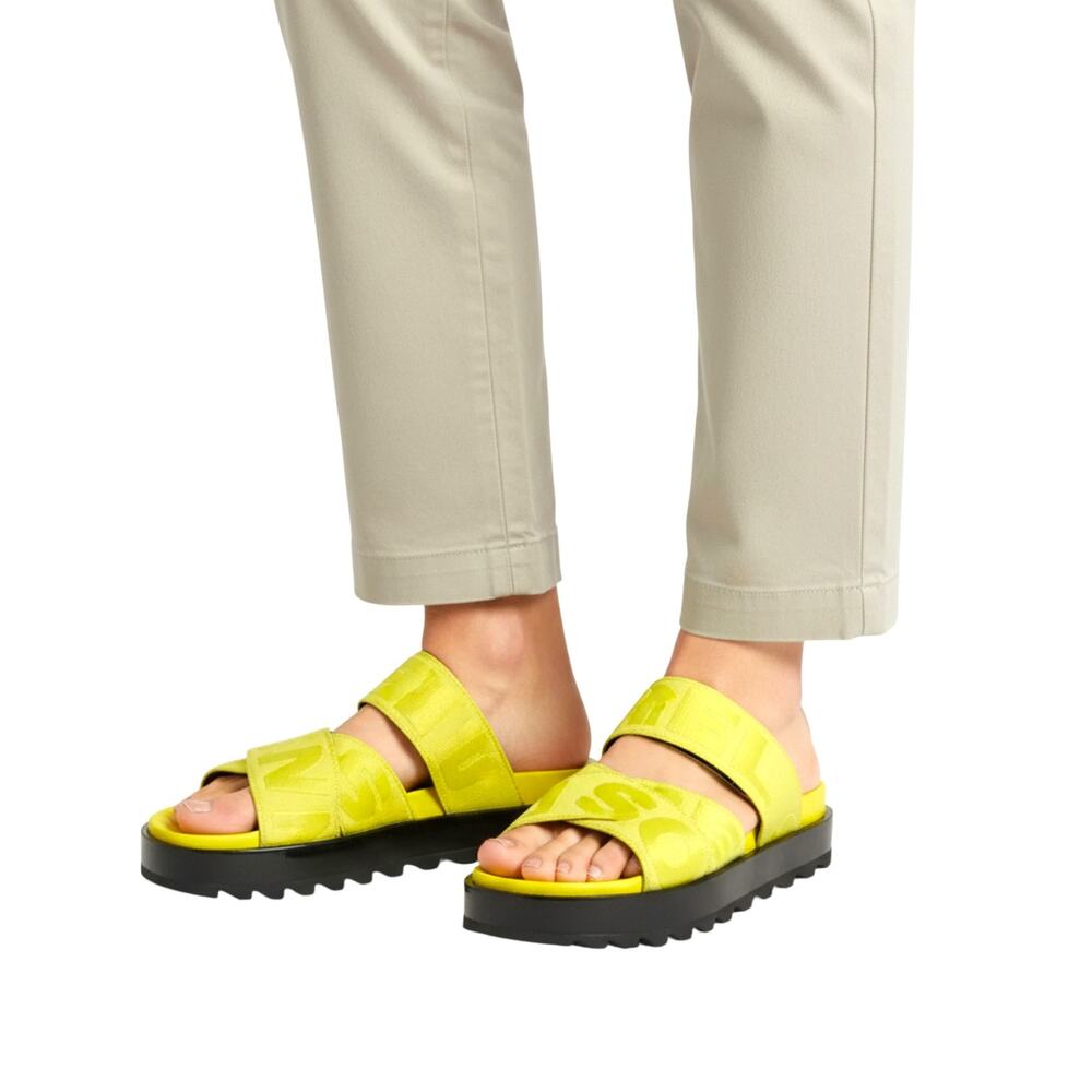 Sorel Neon Yellow Double-Strap Sandals